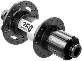 DT Swiss 350 Rear Hub - 12 x 150mm, 6-Bolt, HG11 MTN, Black, 32H, 36pt Black EA Rear Hub