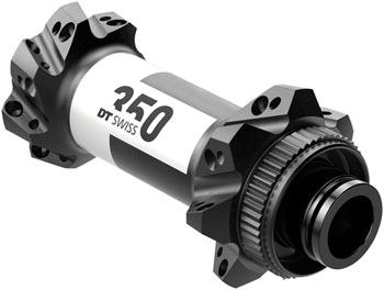 DT Swiss 350 Front Hub - 15 x 110mm, Center-Lock, Black, 28H, Straight Pull Black EA Front Hub