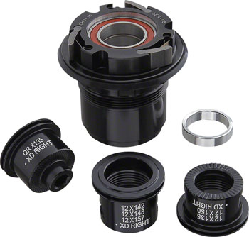 Spank Alloy XD Freehub Body, including 2 bearings and endcaps for 12mm axles, for Oozy and Spike hubs EA Freehub Body