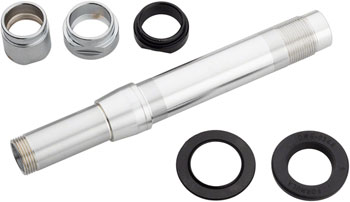 SRAM Complete Rear Axle Assembly Kit with Axle, Threaded Lock Nuts, and End Caps: 135/142 746 Hub, Shimano Driver Body EA Axle Set