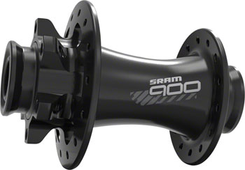 SRAM 900 Front Hub - 15/12/QR x 100mm, 6-Bolt, Black, 24h Black EA Front Hub
