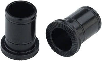 Surly Front Hub Conversion Caps: 12mm Thru-Axle, Black EA Front Axle Conversion Kit