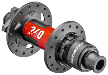 DT Swiss 240 EXP Rear Hub - 12 x 157mm, 6-Bolt, XD, Black/Red, 32H, 36pt Black/Red EA Rear Hub