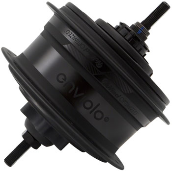 Enviolo CVP Internally Geared Hub: Trekking, 44t Spline, 36 Hole, 135mm, Disc Brake, Black Block EA Internally Geared Hub