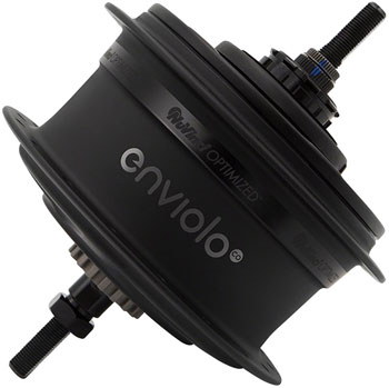 Enviolo CVP Internally Geared Hub: Commercial, 36 Hole, 135mm, Roller Brake, Black EA Internally Geared Hub