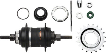 Shimano Nexus SG-3D55 3-Speed Internally Geared Disc Brake 32h Rear Hub Kit, Small Parts Included Black EA Internally Geared Hub