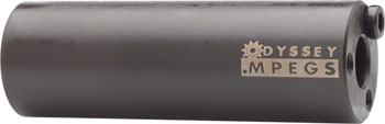 Odyssey MPEG 14mm Pegs with 3/8" Adaptor Sold In Pairs Black PAA BMX Peg
