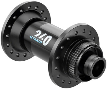DT Swiss 240 Hybrid Front Hub - 15 x 110mm, Center-Lock, Black, 32H Black EA Front Hub