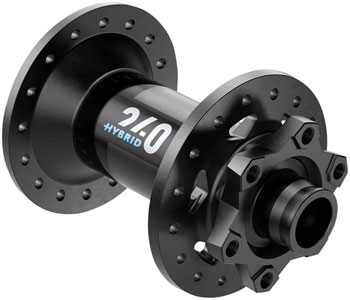 DT Swiss 240 Hybrid Front Hub - 15 x 110mm, 6-Bolt, Black, 32H Black EA Front Hub