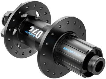 DT Swiss 240 Hybrid Rear Hub - 12 x 148mm, 6-Bolt, HG 11 MTN, Black, 32H, 30pt Black EA Rear Hub