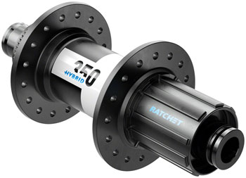 DT Swiss 350 Hybrid Rear Hub - 12 x 148mm, Center-Lock, HG 11 MTN, Black, 32h, 24pt Black EA Rear Hub