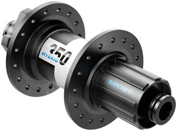 DT Swiss 350 Hybrid Rear Hub - 12 x 148mm, 6-Bolt, HG 11 MTN, Black, 36h, 24pt Black EA Rear Hub