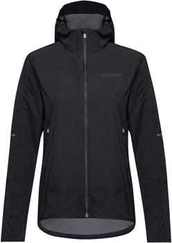 Gorewear Fernflow Hooded Windbreaker - Black, Women's, Small Black EA Jackets