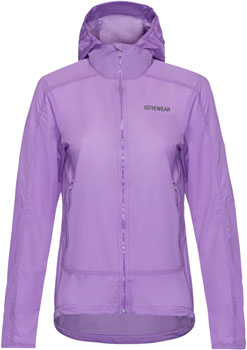 Gorewear Fernflow Hooded Windbreaker - Purple, Women's, Small Purple EA Jackets