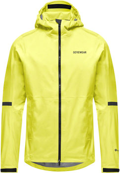 Gorewear Lupra Gore-Tex 2.0 Hooded Jacket - Black/Neon Yellow, Men's, Medium EA Jackets