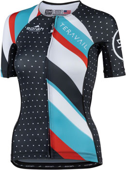 Teravail Waypoint Women's Jersey - Black, White, Blue, Red, X-Large Black/White/Blue/Red EA Cycling Jerseys