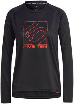 Five Ten Long Sleeve Jersey - Black, Women's, Small Black EA Cycling Jerseys