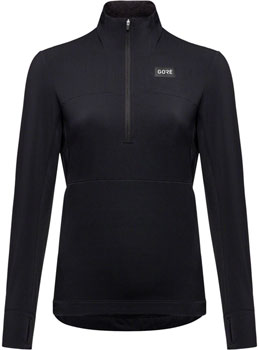 Gorewear Trail KPR Hybrid 1/2-Zip Jersey - Black, Women's, Small Black EA Cycling Jerseys