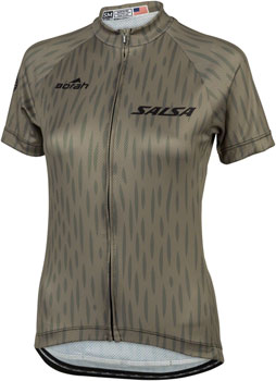 Salsa Women's Hinterland Jersey - 2X-Large, Olive Green Olive Green EA Cycling Jerseys