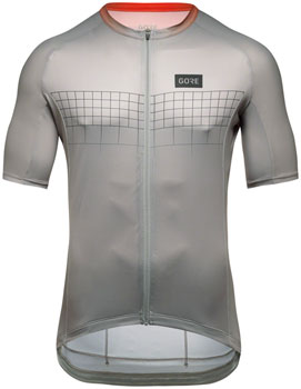 Gorewear Grid Fade Jersey 2.0 - Gray/Fire, Women's, Large Gray/Fire EA Cycling Jerseys