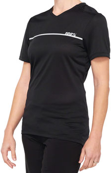 100% Ridecamp Jersey - Black/Gray, Women's, Short Sleeve, Small Black/Gray EA Cycling Jerseys
