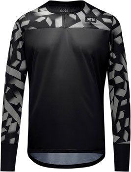 Gorewear Trail KPR Daily Long Sleeve Jersey - Black/Lab Gray, Men's, Medium Black/Lab Gray EA Cycling Jerseys