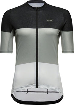 Gorewear Spirit Stripes Jersey - Black/Lab Gray, Women's, Large 12/14 Black/Lab Gray EA Cycling Jerseys