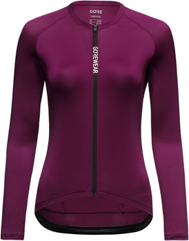 Gorewear Spinshift Long Sleeve Jersey - Purple, Women's, Large/12-14 Purple EA Cycling Jerseys