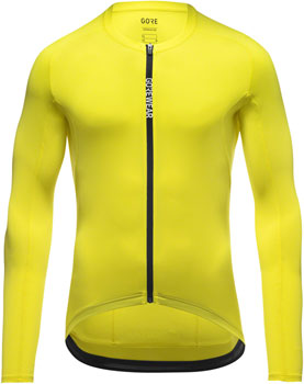 Gorewear Spinshift Long Sleeve Jersey - Neon Yellow, Men's, Small Neon Yellow EA Cycling Jerseys