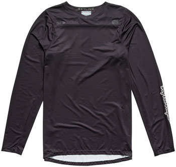 Troy Lee Design s Skyline Long Sleeve Jersey – Mono Black, Medium Mono Black EA Cycling Jerseys