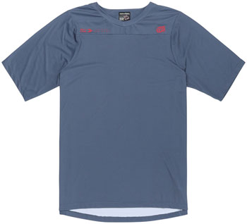 Troy Lee Design s Skyline Short Sleeve Jersey – Mono Steel Blue, Small Mono Steel Blue EA Cycling Jerseys