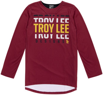 Troy Lee Design s Ruckus 3/4 Jersey – Spun Oxblood, X-Large Spun Oxblood EA Cycling Jerseys