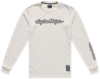 Troy Lee Design s Skyline Ride Long Sleeve Tee – Signature Pumice, Medium Signature Pumice EA Cycling Jerseys