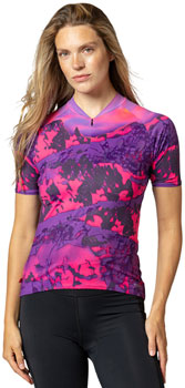 Terry Soleil Short Sleeve Jersey - Beartooth Fuchsia, Small Beartooth Fuschia EA Cycling Jerseys