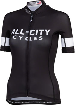 All-City Classic 4.0 Women's Jersey - Black, White, Medium Black EA Cycling Jerseys