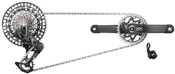 SRAM XX SL T-Type Eagle Transmission Groupset - 175mm Crank, 34t Chainring, AXS POD Controller, 10-52t Cassette, Rear Derailleur, Chain EA Kit-In-A-Box Mtn Group