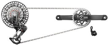 SRAM XX SL T-Type Eagle Transmission Groupset - 170mm Crank, 34t Chainring, AXS POD Controller, 10-52t Cassette, Rear Derailleur, Chain EA Kit-In-A-Box Mtn Group