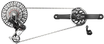 SRAM XX T-Type Eagle Transmission Groupset - 175mm Crank, 32t Chainring, AXS POD Controller, 10-52t Cassette, Rear Derailleur, Chain EA Kit-In-A-Box Mtn Group