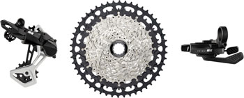 microSHIFT Advent MX 1x11-Speed Groupset - MX Trail Shifter, MX Pro Rear Derailleur, Aluminum Cage, Clutch, 11-50t Cassette, For HG Driver EA Kit-In-A-Box Mtn Group