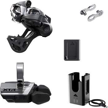 Shimano XTR M9250 Di2 Wireless Upgrade Kit - Includes M9250-GS Rear Derailleur, M9250-R Shifter, Battery, Charger, Quick Link EA Kit-In-A-Box Mtn Group