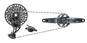 SRAM GX Eagle Groupset - 175mm Boost Crankset, 32t, DUB, Trigger Shifter, Rear Derailleur, 12-Speed 10-52t Cassette and 12-Speed Chain EA Kit-In-A-Box Mtn Group