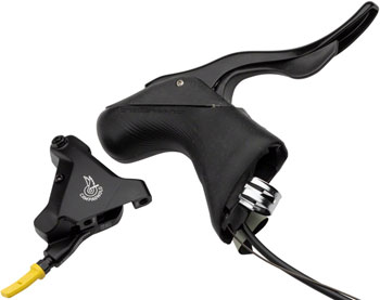 Campagnolo Chorus Ergopower Hydraulic Brake/Shift Lever and Disc Caliper - Right/Rear, 12-Speed, 160mm Flat Mount Caliper, Black EA Hydraulic Brake/Shift Lever, Drop Bar