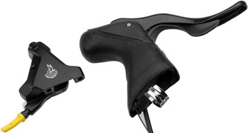 Campagnolo Record Ergopower Hydraulic Brake/Shift Lever and Disc Caliper - Right/Rear, 12-Speed, 160mm Flat Mount Caliper, Black EA Hydraulic Brake/Shift Lever, Drop Bar