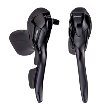 microSHIFT ADVENT X Drop Bar Shift Lever Set 1 x 10-Speed, ADVENT X Compatible Only Black EA Brake/Shift Lever, Drop Bar Pair