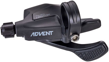microSHIFT ADVENT Trail Trigger Pro Right Shifter - 1 x 9 Speed, Silicone Thumb Pad, ADVENT Compatible Only, Black EA Shifter, Flat Bar-Right