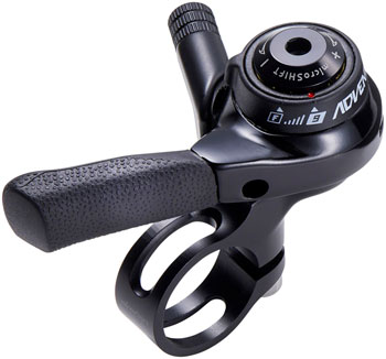 microSHIFT Right Thumb Shifter, 9-Speed, ADVENT Compatible Only Black EA Shifter, Flat Bar-Right