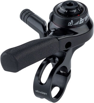 microSHIFT Right Thumb Shifter, 12-Speed Mountain, SRAM Eagle Compatible Black EA Shifter, Flat Bar-Right