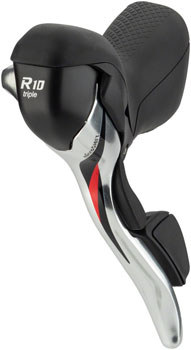 microSHIFT R10 Left Drop Bar Shift Lever, Triple, Shimano Compatible, Silver EA Brake/Shift Lever, Drop Bar-Left