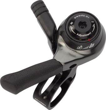 microSHIFT Right Thumb Shifter, 10-Speed Mountain, Shimano DynaSys Compatible Black EA Shifter, Flat Bar-Right