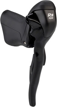 microSHIFT R8 Left Drop Bar Shift Lever, Triple, Shimano Compatible Black EA Brake/Shift Lever, Drop Bar-Left